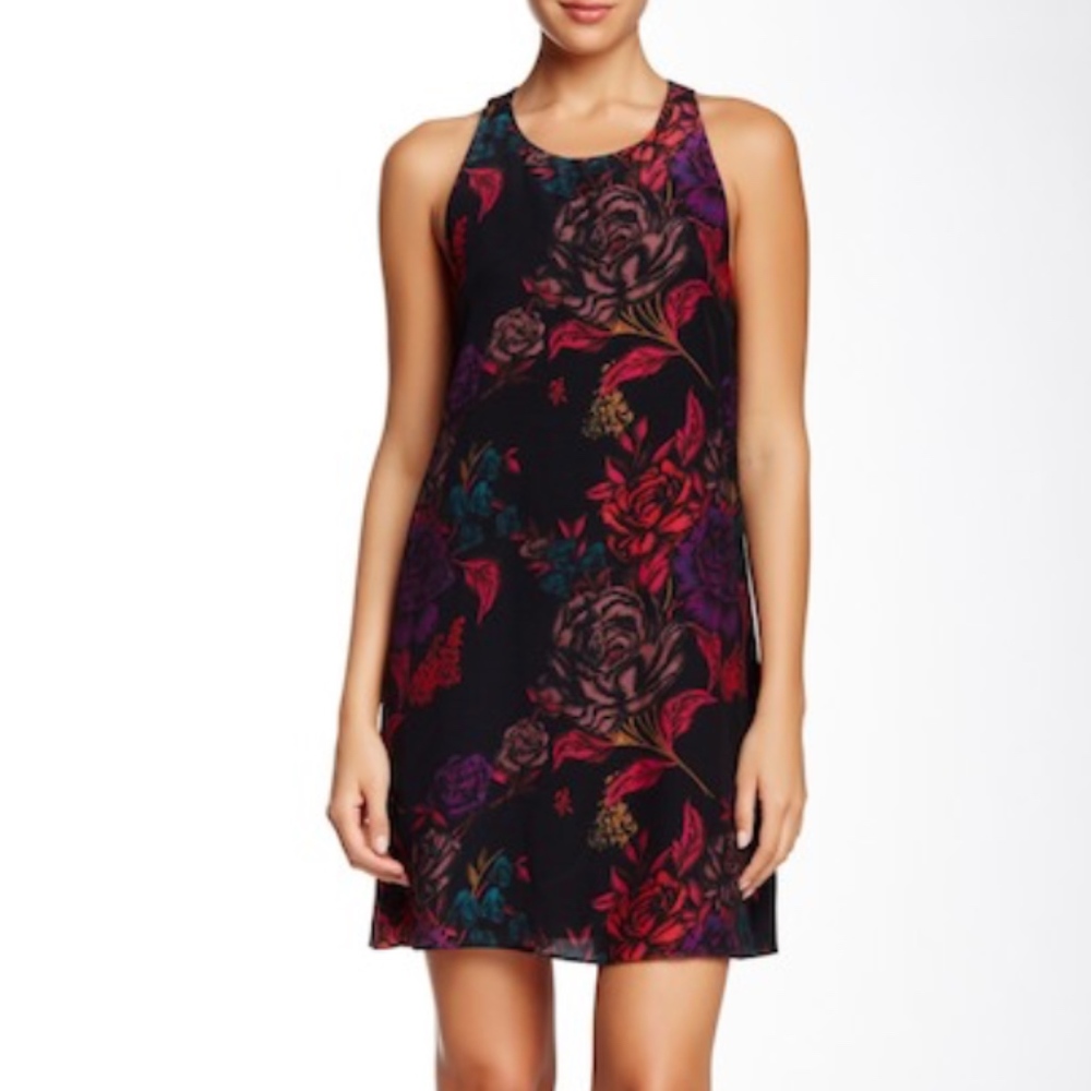 alice + olivia Liz Back Twist Keyhole dress
